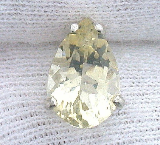 Piedra preciosa de piedras preciosas de plata esterlina 10x7 pera Oregon ESTT205 Foto 2 de 2