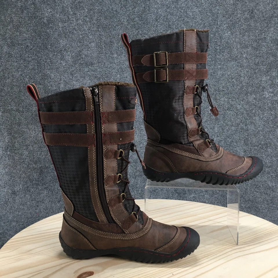 JBU by Jambu Boots Womens 7 M Whitney Snow Brown Buckle Strap Mid-Calf Comfort - Image 2 of 4