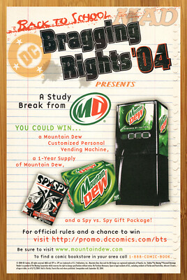 2004 Mountain Dew Back to School Contest Print Ad/Poster Spy vs