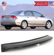 Tape on Roof Spoiler Visor Wing Wind Shade Deflector For 06-15 Honda Civic 4D