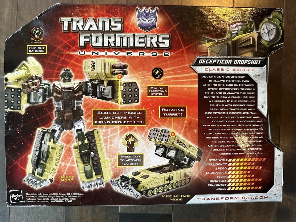 Hasbro Transformer Universe Decepticon DROPSHOT Classic 2008 Generation RARE New - Image 2 of 4