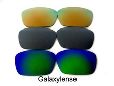 Galaxy Replacement Lenses For Oakley Fuel Cell Sunglasses Green Titanium Gold