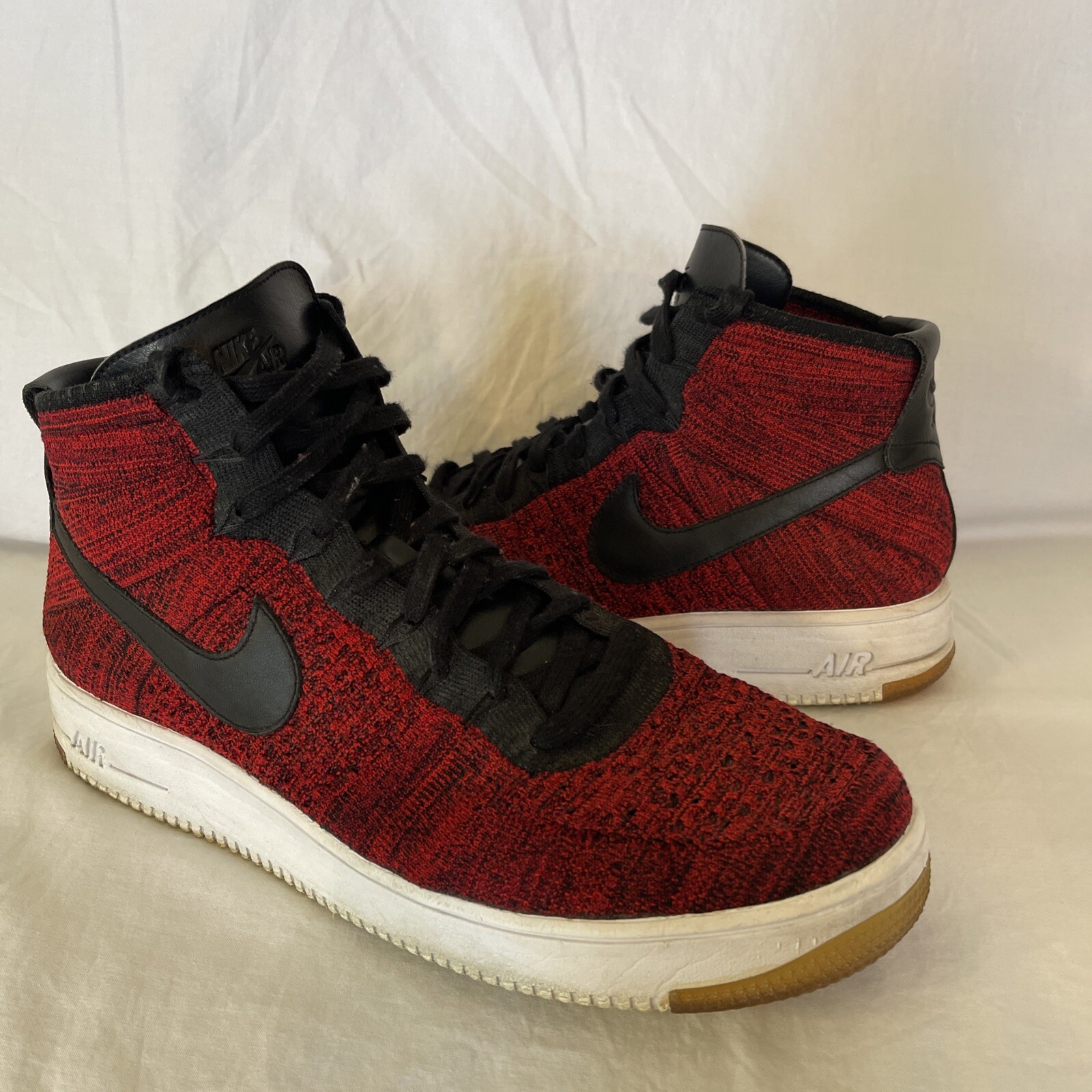 HOT Ultra Flyknit Red Nike Air Force Mid Red Nike Air Force Ultra
