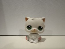 Littlest Pet Shop Lps 15 Persian Cat White Green Eyes