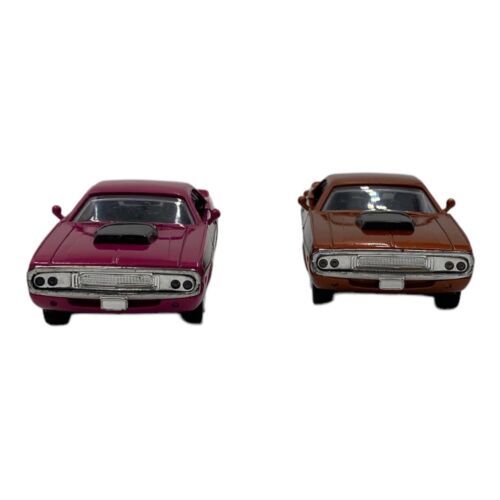 1999 New Ray 6' 1970 Dodge Challenger Diecast Friction Cars Gold & Magenta - Picture 3 of 7