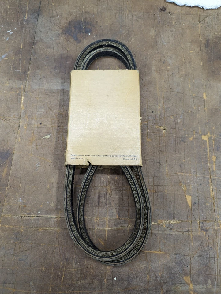 Cinturón de ventilador Oldsmobile Cutlass 442 400cid HD 1965-67 NUEVO EN STOCK GM no es una reproducción Foto 2 de 4