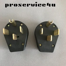 2x NEMA 14-50P 50A 125/250V Straight Blade Angle Plug  Dryer RV Generator 14-50P