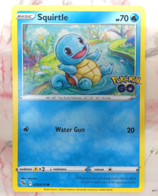 Pokémon - Squirtle 015/078 Pokémon GO Common - NM/M