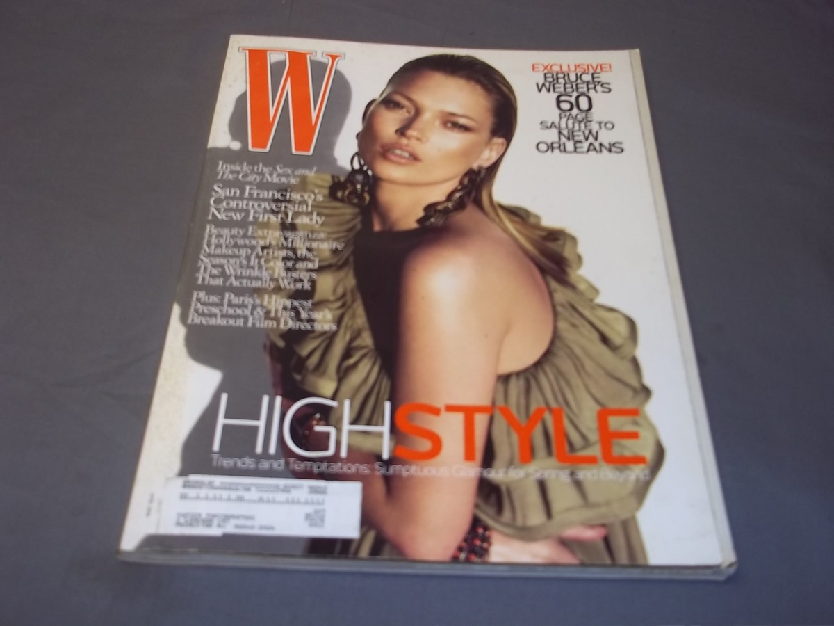 W april 2001 Kate　Moss 2008 APRIL W MAGAZINE - KATE MOSS - FRONT COVER - O 12005A | eBay