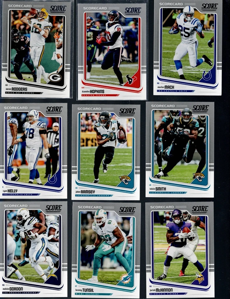 2018 SCORE FOOTBALL COMPLETE YOUR SET INSERTS BUY MORE SAVE MORE! - Image 4 of 4