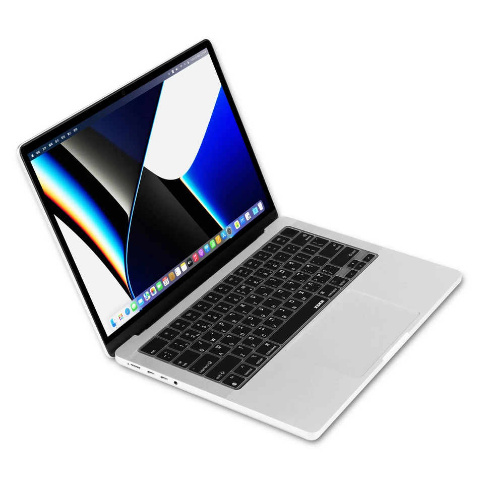 XSKN Hebrew Silicone Keyboard Cover for 2021-2025 Macbook Pro 14.2/16.2 M1-M5 - Image 4 of 4