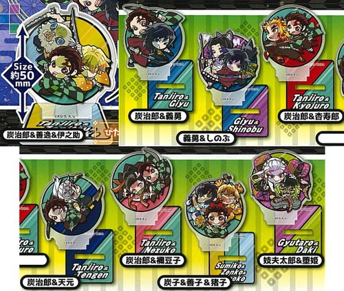 Pita! Deforme Demon slayer soporte de acrílico cápsula juguete 8 tipos conjunto completo de compensación Gacha - Imagen 4 de 12