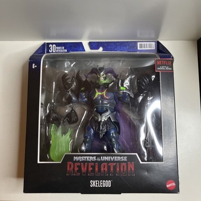Mattel MotTU Revelation Skelegod 9 in Action Figure BOX DAMAGED AND STICKERED