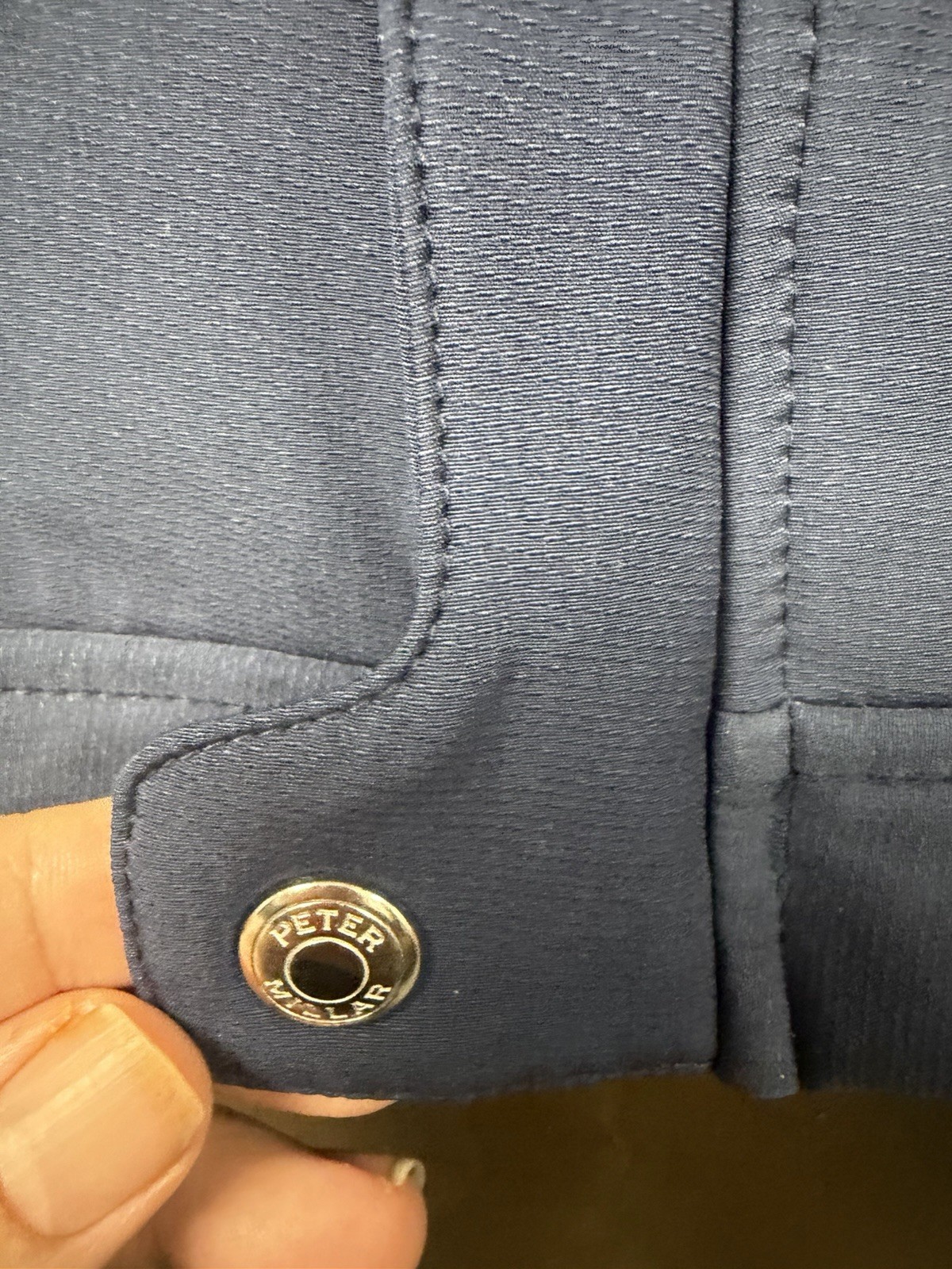 Peter Millar Crown Crafted Full Zip Button Blue J… - image 4