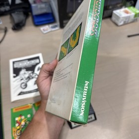 Intellivision Motocross Complete w/ Original Box Game Manual & Overlays CIB