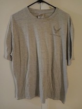 Soffe US Air Force PT T Shirt Men's XL Gray Dri Release Reflective Made In USA