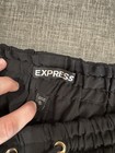 Express Flowy Drapey Straight Leg Black Pants XS — photo 4