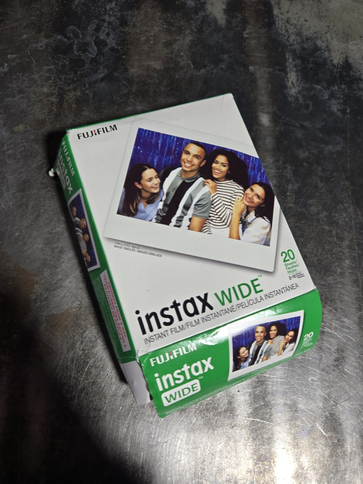 Fujifilm Instax Wide Instant Camera Film 20 Sheets for Bold Prints OB-image
