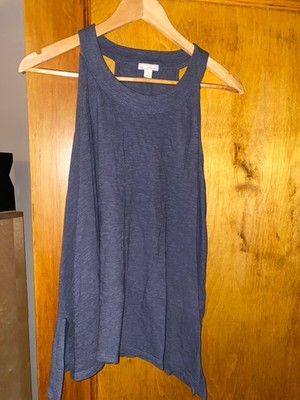 GAP gray  side slit tank designed & crafted Tank Top Size S Small