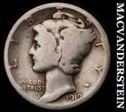 1919 Silver Mercury Dime-Scarce Better Date No Reserve #G7491
