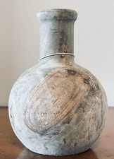 Wooden Round Bud Vase Farmhouse Rustic Decorative 6.5 NWOT