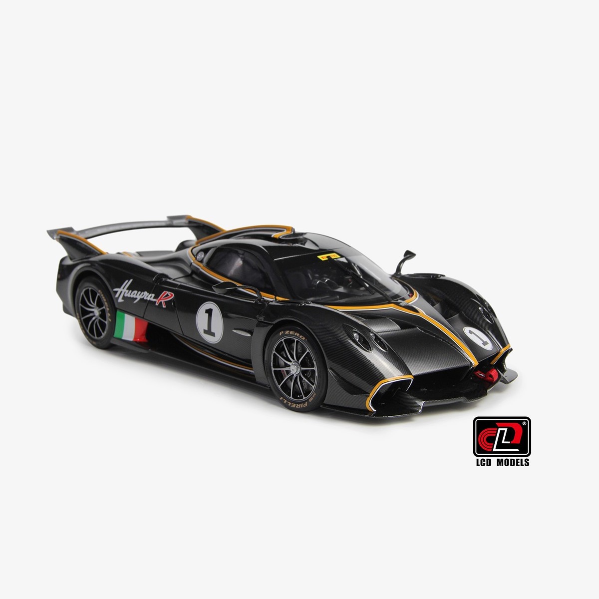 LCDMODELS 1/18 ウアイラR LCD Models 1:18 - Pagani Huayra R- Black