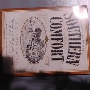 Southern Comfort Distillery Advertising Sign Vintage Plaque Est. 1874 New Orlea…