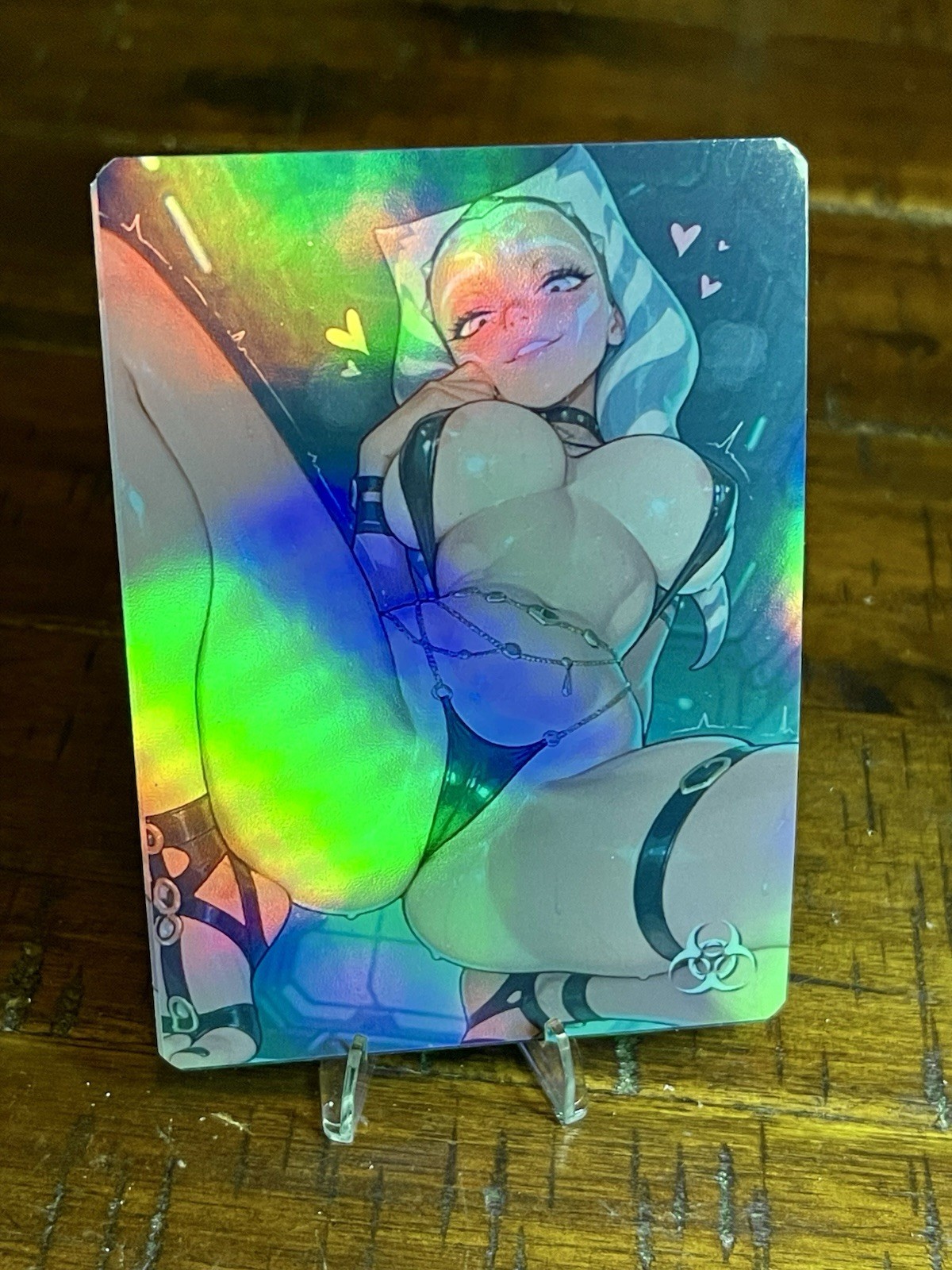 🌶️ Ahsoka Tano (Star Wars) Toxic Waifu HOLOFOIL Custom Trading Card Spicy
