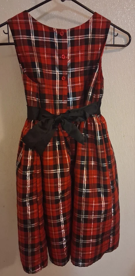 VESTIDO A CUADROS ROJO NIÑA George Talla 12 Navidad Vacaciones Foto 2 de 3