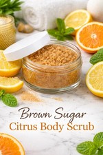 Brown Sugar Citrus Body Scrub | Exfoliating Scrub | Moisturising Spa Scrub 200ml