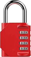 Combination Lock 4 Digit, Resettable Locker Lock,Waterproof Metal Combination Pa