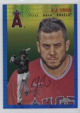 2023 Topps Chrome Platinum Anniversary Blue Prism Refractor CJ Cron #207 18z2