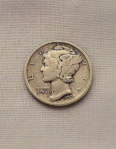 Very Sharp Tough Semi-Key Date 1925-D MERCURY DIME***EXTRA FINE CONDITION***