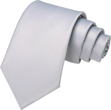 Solid Color Tie Mens Necktie for Business and Wedding