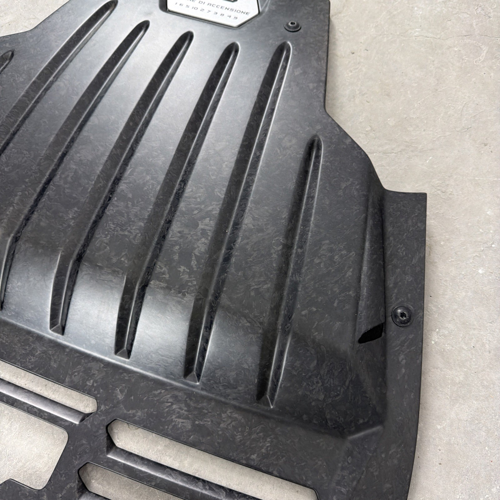 2016 Lamborghini Huracan LP580-2 Engine Bay Rear Carbon Forged 4T0864211A *MINT*