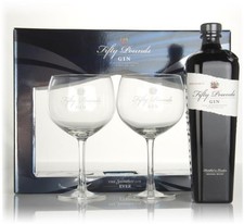 Fifty Pounds Gin Glass Gift Set London Dry Gin 70cl
