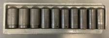 Snap-On 310SIMMADDON 10pc 1/2" Drive 25-36 mm 6pt Deep Impact Socket Set - Used