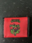 Vintage Retro TMNT Teenage Mutant Ninja Turtles Raphael Red Wallet
