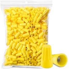600PCS Wire Connectors Nuts 18-12 AWG Electric Caps Insulating Yellow