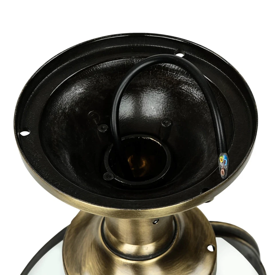 Sockellampe Wege Außen Leuchte Messing rostfrei robust Kugel H38cm Haus Garten - Bild 4 von 4