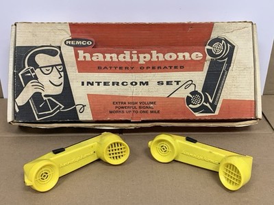 Rare Vintage 1954 Remco Handiphone Intercom Set Incomplete For Restoration