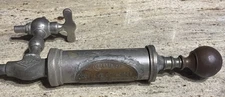 1800’s 19th Century Nickel Plated Beer Barrel Keg Tap Pump GUSTAVE SCHNEIDER, NH