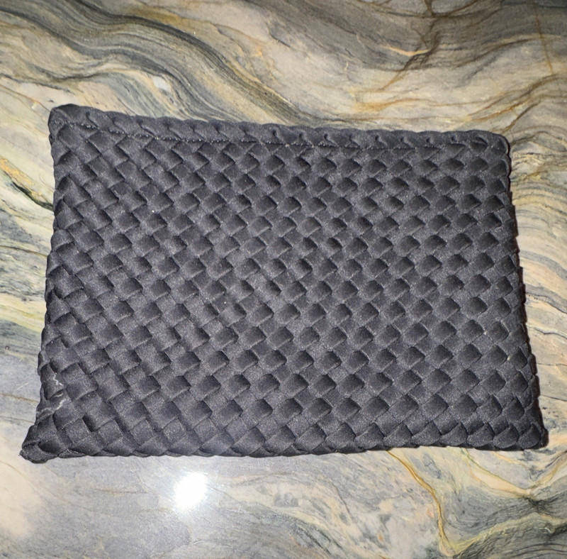 BAGSMART Gray Woven Makeup Bag Pouch, Zip Zipper Closure