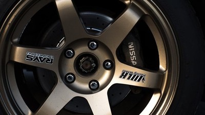 Nissan VOLK RACING tires JDM Sports Car 11x17 Poster