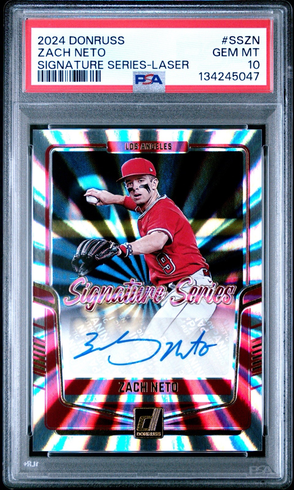 2024 Panini Donruss - Signature Series Zach Neto #SS-ZN Laser (AU)