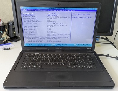 15,6'' HP Compaq CQ57, AMD E-300, 4GB RAM, 500GB HDD, für Bastler