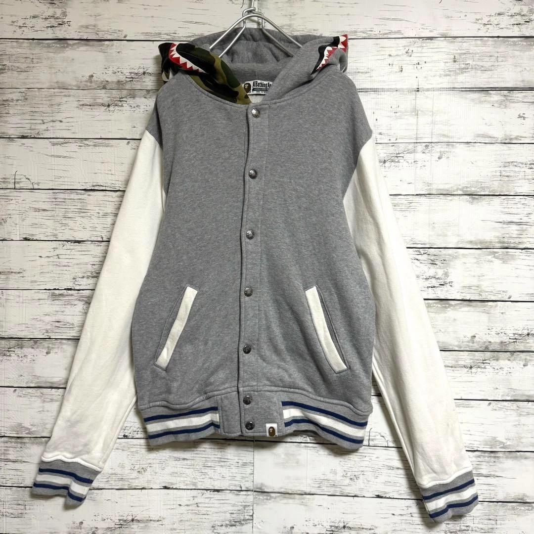 A BATHING APE (BAPE) Giacca Bape Camouflage Shark Stadium UOMO S JP taglia