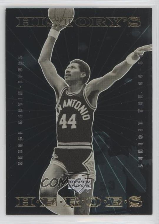 1999-00 Upper Deck NBA Legends History's Heroes George Gervin #HH6 HOF 0uw