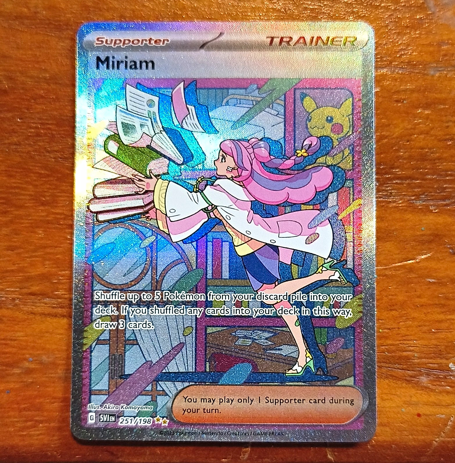 Pokemon TCG Miriam 251/198 SV01 Scarlet & Violet SIR Full Art Holo English