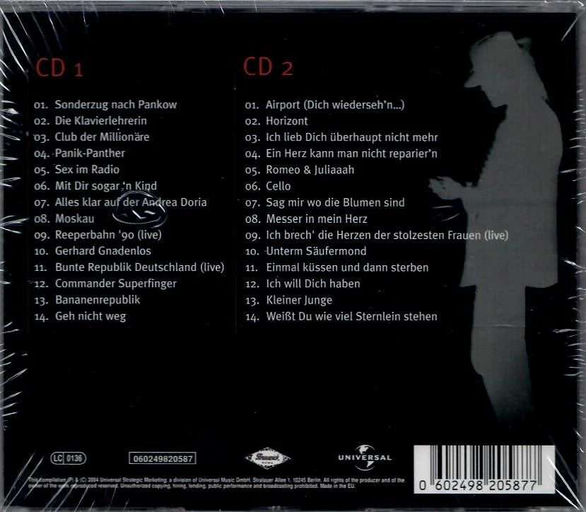 Udo Lindenberg - Starboulevard / Best Of / DoCD Neuware - new & sealed - Bild 2 von 2